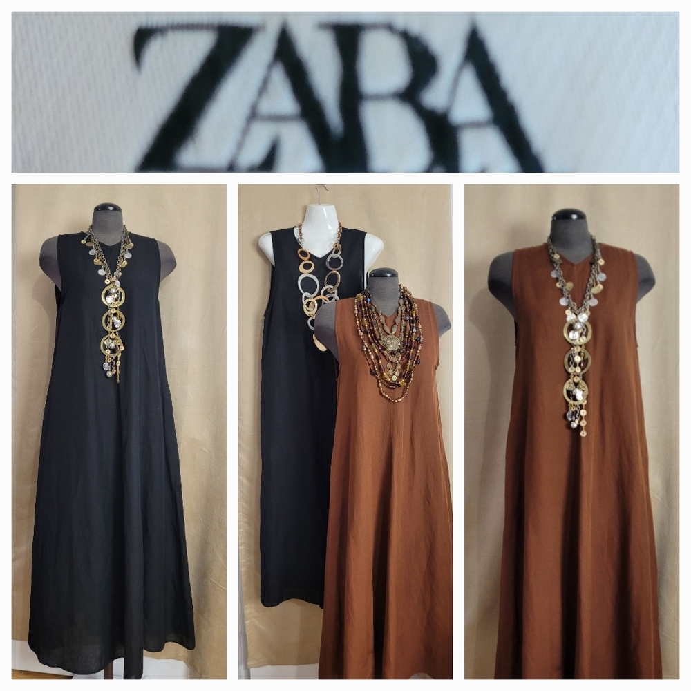 Linen Dress / BLACL / NEW